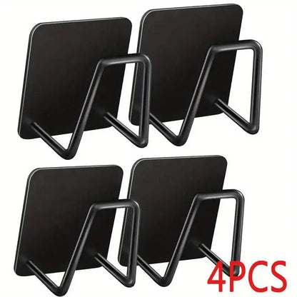 Crochet Autocollant Inox Multi-Usages – Support Mural Sans Perçage pour Clés, Éponge ou Accessoires de Cuisine