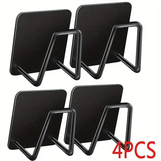 Crochet Autocollant Inox Multi-Usages – Support Mural Sans Perçage pour Clés, Éponge ou Accessoires de Cuisine