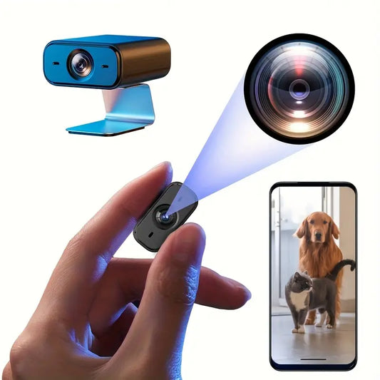 Mini Caméra WiFi HD Discrète – Caméra de Surveillance Intérieure avec Vision Nocturne et Contrôle via Smartphone