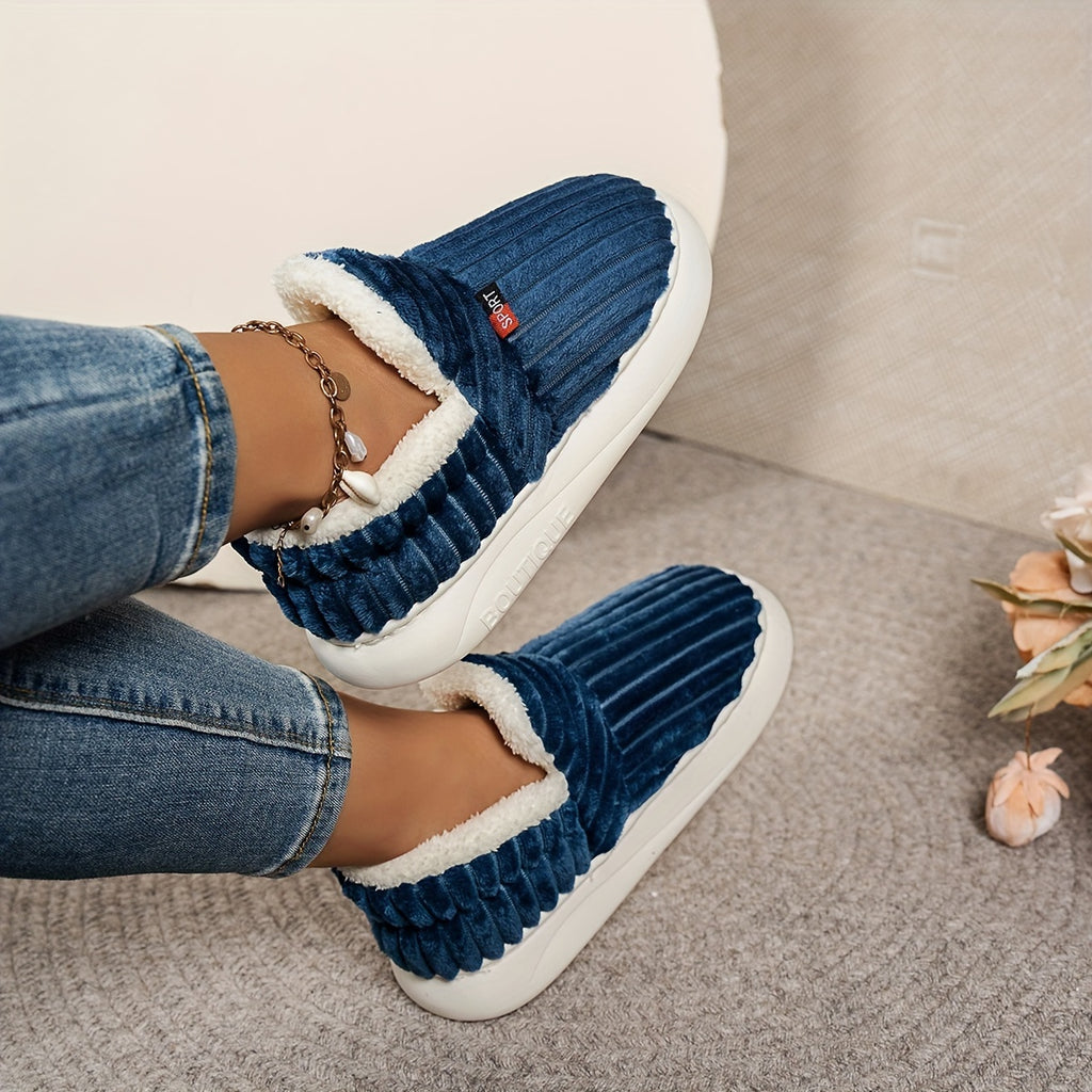 Chaussons femme en polaire