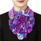 Faux col femme élégant à volants multicolores – Accessoire amovible chic pour robe, pull et chemisier