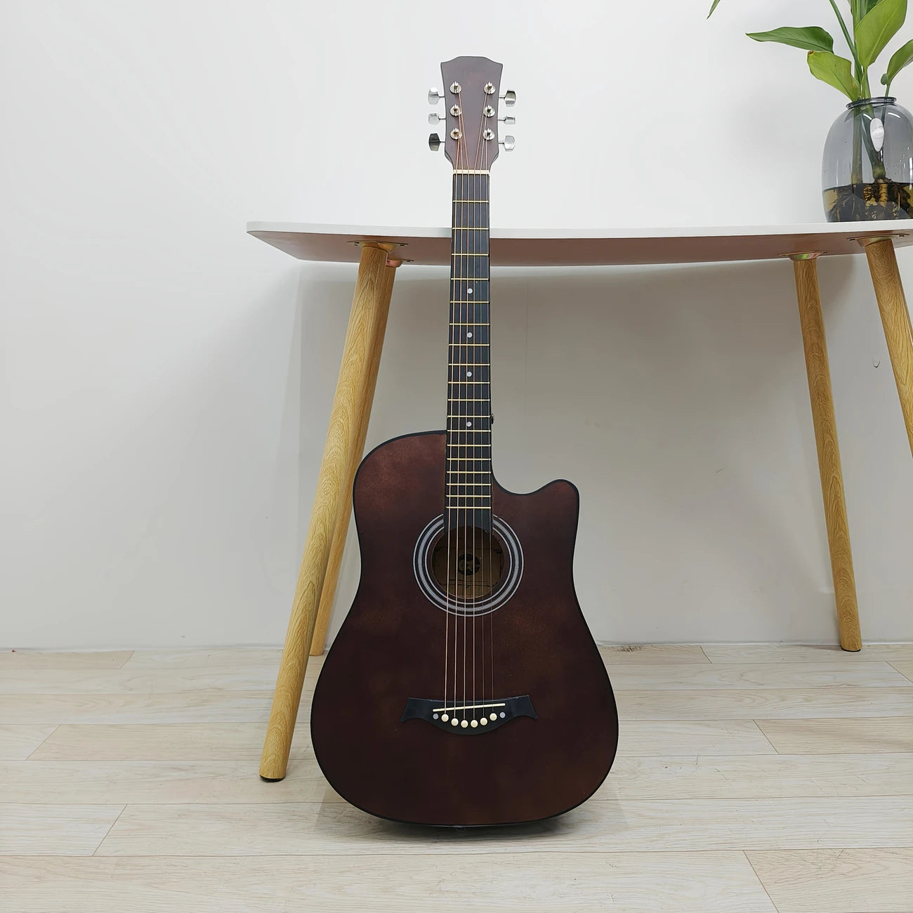 Guitare Acoustique Folk 4/4 – Son Clair et Puissant pour Débutants & Intermédiaires