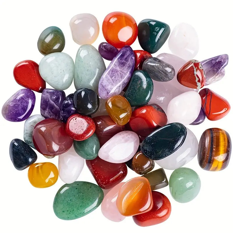 Pierres précieuses polies en vrac – Quartz, Améthyste, Aventurine et gemmes naturelles multicolores