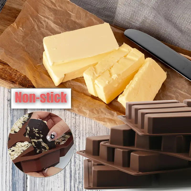 Moule Silicone 12 Cavités pour Barres Énergétiques et Barres de Céréales – Antiadhésif, Réutilisable et Facile à Démouler