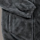 Prêt pour l'Hiver Veste à Capuche Gris Clair pour Hommes de Grande