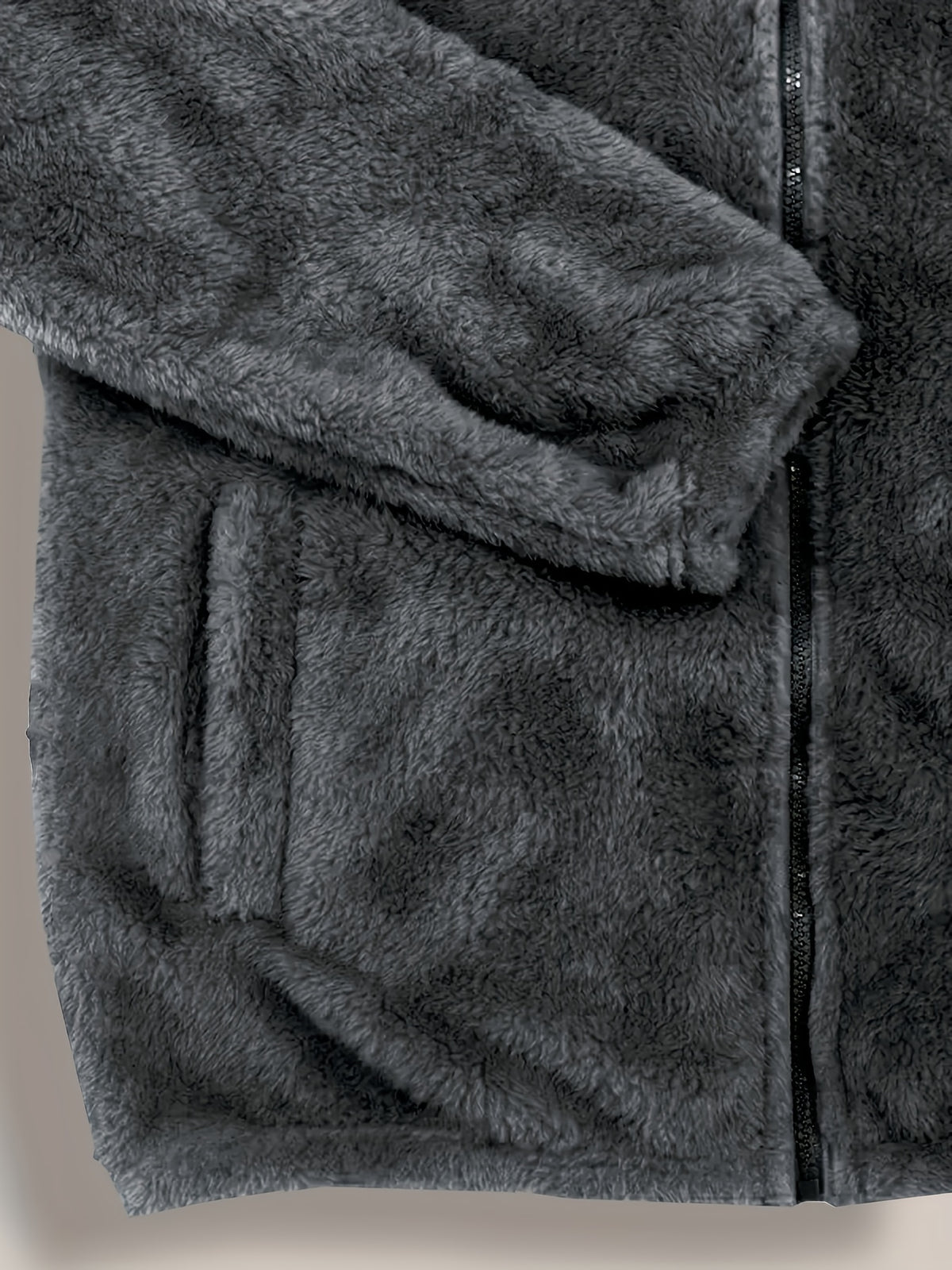 Prêt pour l'Hiver Veste à Capuche Gris Clair pour Hommes de Grande