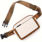 Sac bandoulière homme en simili cuir, coloris Blanc marron