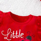 Haut bébé fille rouge avec motif coccinelle – T-shirt manches courtes été Little Lady