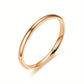 Bague homme minimaliste en acier inoxydable – Anneau élégant argent, or, noir ou rose