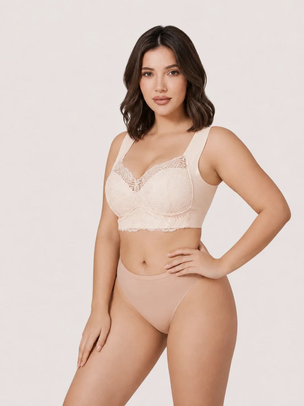 Soutien-Gorge Push-Up Sans Armature en Dentelle – Confort et Décolleté Naturel
