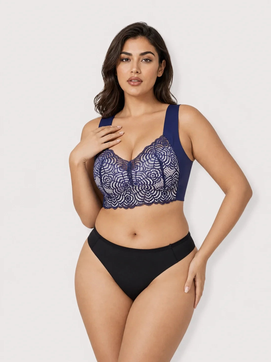 Soutien-Gorge Push-Up Sans Armature en Dentelle – Confort et Décolleté Naturel