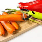 Éplucheur de Légumes Ergonomique Multi-Usage avec Lame de Rechange