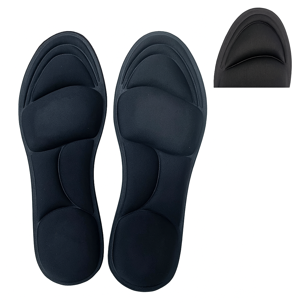 Semelles Confort Orthopédiques en Mousse à Mémoire – Soutien Plantaire Ergonomique pour Chaussures Femme & Homme