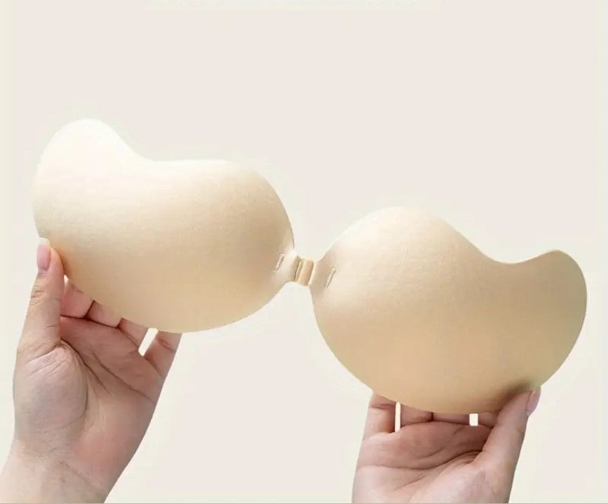 Soutien-gorge adhésif invisible sans bretelles – Effet push-up naturel pour robe décolletée ou dos nu, Réutilisable & confortable