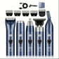Tondeuse Électrique 5-en-1 – Kit Multifonction Barbe, Cheveux, Nez & Corps, Écran LED, Rechargeable USB