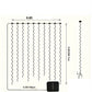 Guirlande Lumineuse Rideau Solaire – Éclairage Extérieur LED Étanche pour Terrasse, Jardin et Mariage
