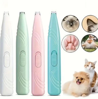 Tondeuse de Précision pour Animaux – Rasoir Électrique Silencieux pour Pattes, Oreilles et Visage – Chats & Chiens