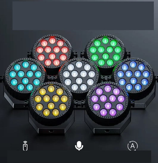 Projecteurs LED extérieurs pour fête – Luminaires multicolores avec télécommande, éclairage décoratif puissant pour soirées, mariages et événements