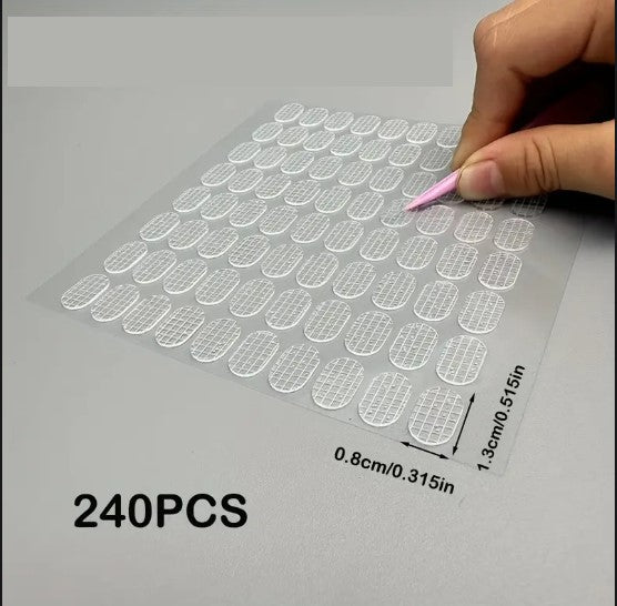 Pastilles Adhésives Transparentes Double Face – Fixation Forte et Discrète, 1.3 x 0.8 cm, Idéales pour DIY, Décoration et Bricolage