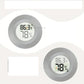 Mini Thermomètre Hygromètre Numérique Rond – Mesure Température et Humidité Intérieure, Écran LCD Compact et Précis