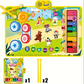 Tapis Musical Éducatif Enfant – Clavier & Batterie Électronique avec Sons d’Animaux, Fonctions Ludiques & Baguettes