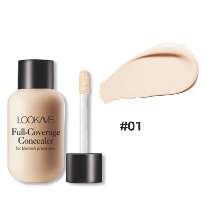 Correcteur Haute Couvrance LOOKAVE – Teinte Light #01/#02 Medium/#03 Deep | Anti-imperfections & Teint Zéro Défaut