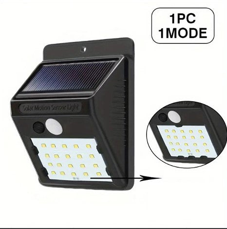 Applique Murale Solaire avec Détecteur de Mouvement – Éclairage Extérieur Intelligent pour Entrée, Garage ou Jardin
