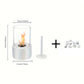 Cheminée de table au bioéthanol – Réchauffeur décoratif à flamme réelle pour intérieur et extérieur