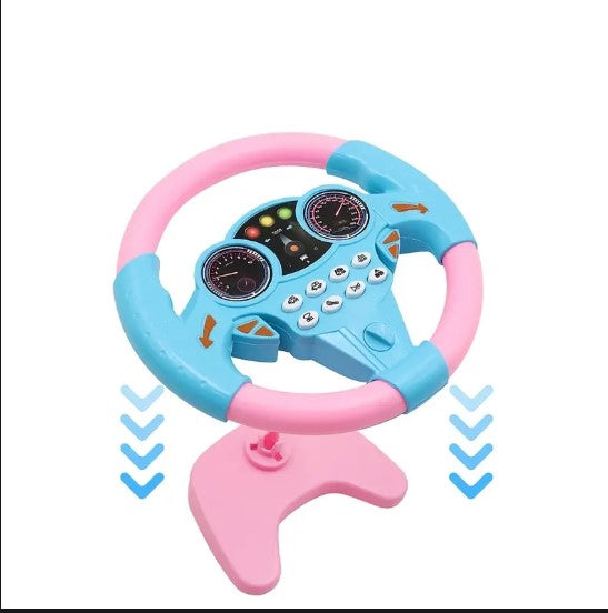 Volant de Conduite Électronique pour Enfants – Jouet Interactif avec Sons et Lumières pour Jeu de Rôle