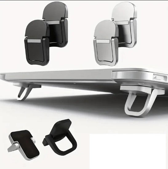 Supports Réglables pour Ordinateur Portable – Rehausseurs Pliables Auto-adhésifs pour Meilleure Ventilation