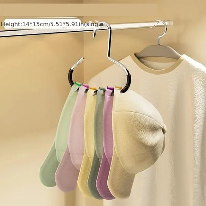 Cintre de Rangement pour Casquettes – Support Rotatif 5 Emplacements, Gain de Place pour Armoire ou Dressing