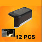 Lot de 4/12/16 Lampes Solaires LED Extérieures Noires – Éclairage Intelligent Blanc pour Escaliers, Jardins et Terrasses