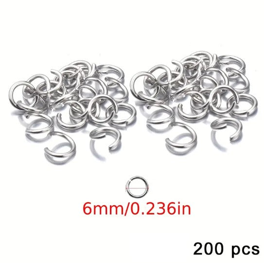 Anneaux de Jonction Métal Argenté – Accessoires de Fabrication de Bijoux DIY, Fermoirs et Chaînes