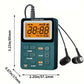 Radio Portable FM/AM avec Lecteur MP3 et Écouteurs – Écran LCD, Réveil et Fonction Sleep