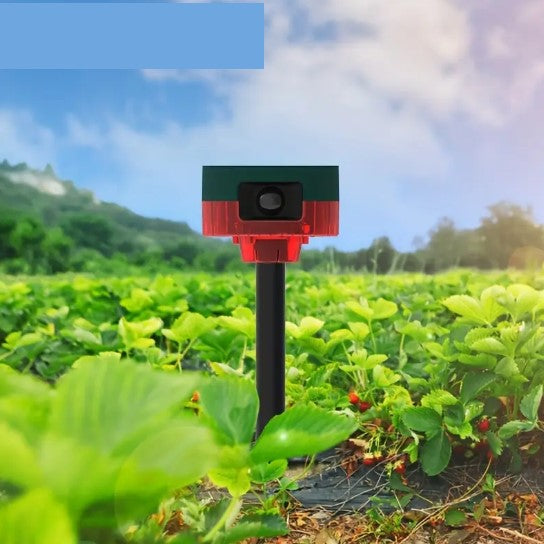 Répulsif à Ultrasons Solaire avec Télécommande – Anti-Nuisibles Extérieur Étanche, Détecteur de Mouvement et Montage au Sol