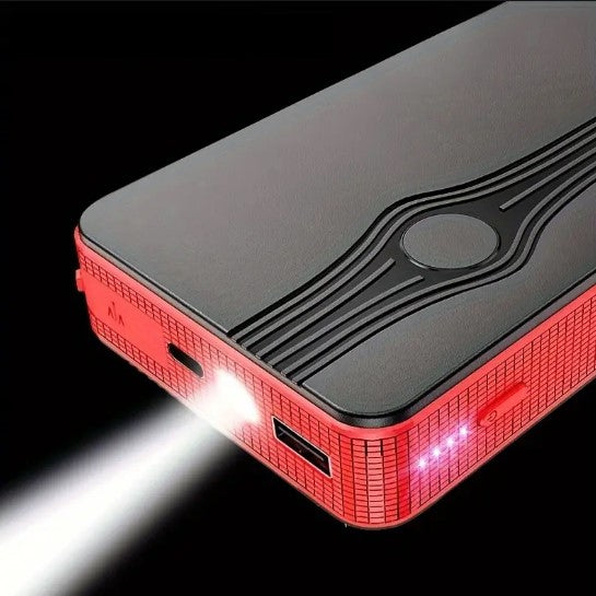 Booster de Batterie Portable Jump Starter – Démarreur d’Urgence avec Pinces pour Voiture et Moto