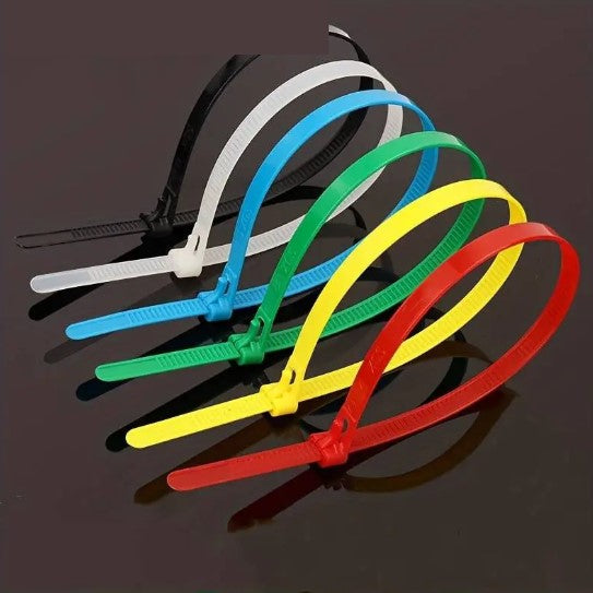 Serre-Câbles Plastique Colorés – Lot de Colliers de Serrage Résistants pour Câbles et Organisation de Bureau