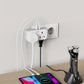 Adaptateur Prise Murale Universel avec 3 USB + 2 Prises Secteur – Chargeur Compact pour Maison et Voyage