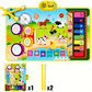 Tapis Musical Éducatif Enfant – Clavier & Batterie Électronique avec Sons d’Animaux, Fonctions Ludiques & Baguettes