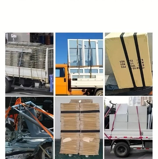 Sangle d’Arrimage à Cliquet avec Crochet – Système de Fixation Robuste pour Transport et Stockage