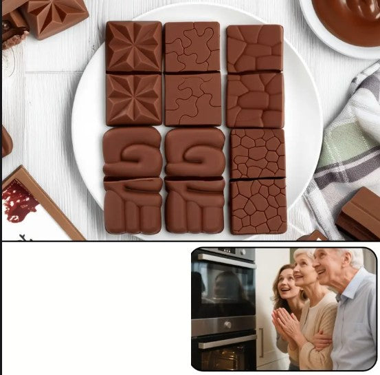 Moule en Silicone Créatif pour Barres d’Alimentation – Chocolats, Snacks Énergétiques et Pâtisseries Maison