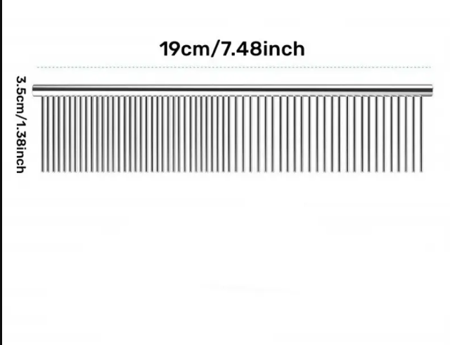 Peigne Métallique Double Dents pour Chiens et Chats – Antistatique, Démêlant et Précis