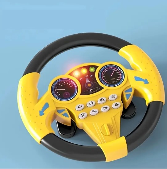 Volant de Conduite Électronique pour Enfants – Jouet Interactif avec Sons et Lumières pour Jeu de Rôle