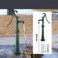 Pompe à Eau Manuelle de Jardin en Fonte Pompe à Main Vintage pour Puits et Arrosage Extérieur