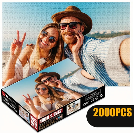 Puzzle en bois personnalisé 500/1000/1500/2000 pièces – Transformez votre photo en jeu unique et mémorable
