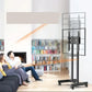 Support TV mobile sur roulettes – Meuble RV réglable pour écran plat