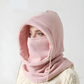 Cagoule Hiver Multifonction Femme & Homme – Capuche Doublée Polaire avec Cache-Cou Intégré