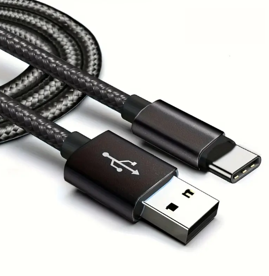 Lot de 3 Câbles USB vers USB-C Tressés – Charge Rapide & Synchronisation – 1m – Compatibles Android, Samsung, Huawei, Xiaomi