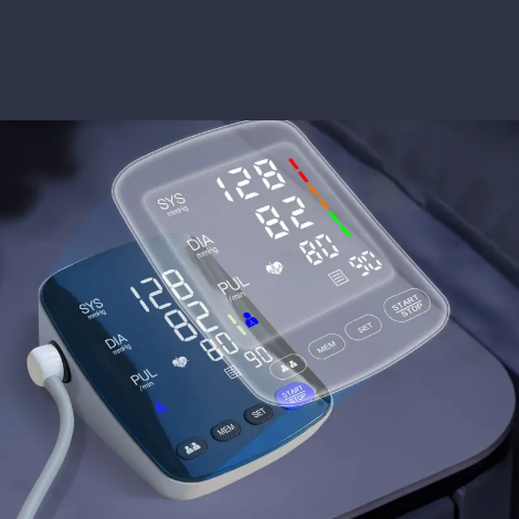 Tensiomètre Électronique Bras Alphamed – Écran LED Haute Définition | Affichage Grand Format, Lecture Facile pour Seniors | Mesure Précise Tension & Pouls – Mémoire & Détection Automatique