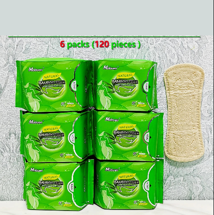 Serviettes hygiéniques biodégradables en fibre de bambou – Ultra douces et respectueuses de l’environnement